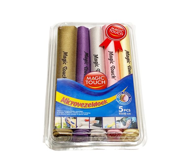 Magic Touch 5x Microvezel Doeken 65x40cm - Afbeelding 2