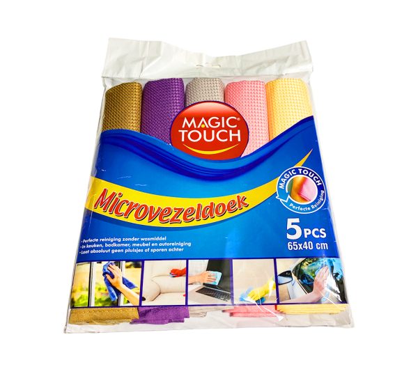 Magic Touch 5x Microvezel Doeken 65x40cm - Afbeelding 2